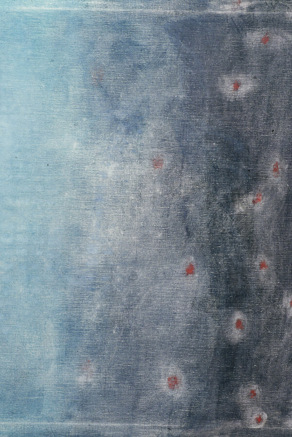 Jan Dungel, Krokodýlí oči, olej, 125x125 cm